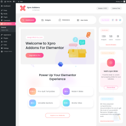 Page screenshot: Xpro Addons