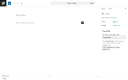 Page screenshot: YAP &ndash; Yet Another Popups &rarr; Add New Popup
