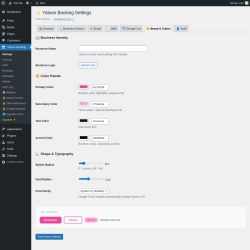 Page screenshot: Yatoon Booking &rarr; 
                🎨 Brand & Colors            