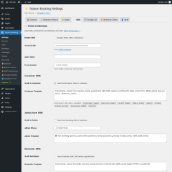 Page screenshot: Yatoon Booking &rarr; 
                💬 SMS            