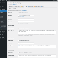 Page screenshot: Yatoon Booking &rarr; 
                💬 SMS            