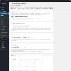 Page screenshot: Yatoon Booking &rarr; 
                🕐 Business Hours            