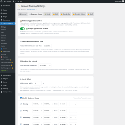 Page screenshot: Yatoon Booking &rarr; 
                🕐 Business Hours            