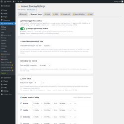 Page screenshot: Yatoon Booking &rarr; 
                🕐 Business Hours            