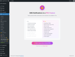 Page screenshot: Yatoon Booking &rarr; SMS Notifications 🔒