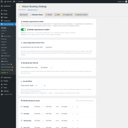 Page screenshot: Yatoon Booking &rarr; 
                🕐 Business Hours            