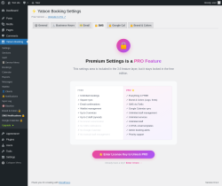 Page screenshot: Yatoon Booking &rarr; SMS Notifications 🔒