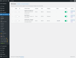 Page screenshot: Yatoon Booking &rarr; Services