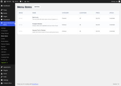Page screenshot: Yatoon Restaurant Menu &rarr; Menu Items