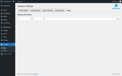 Page screenshot: Yawave → Debug