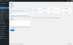 Page screenshot: Publications → Tags