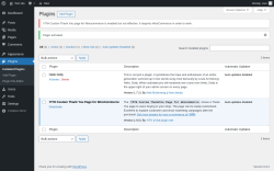 Page screenshot: Plugins ‹ Test site — WordPress