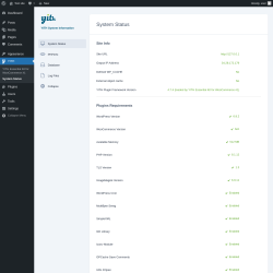 Page screenshot: YITH → System Status
