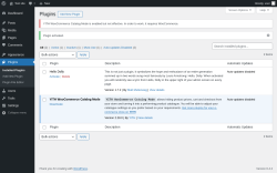 Page screenshot: Plugins &lsaquo; Test site &mdash; WordPress