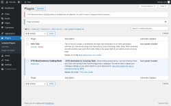 Page screenshot: Plugins &lsaquo; Test site &mdash; WordPress