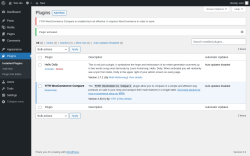 Page screenshot: Plugins &lsaquo; Test site &mdash; WordPress