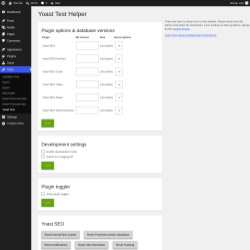 Page screenshot: Tools &rarr; Yoast Test
