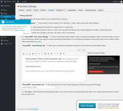 Page screenshot: YouTube Free &rarr; Privacy