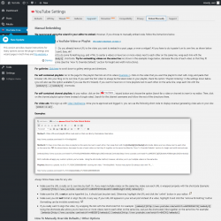 Page screenshot: YouTube Free &rarr; Embed Manually