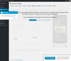 Page screenshot: YouTube Free &rarr; Monetize