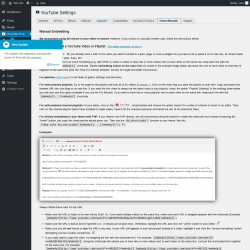 Page screenshot: YouTube Free &rarr; Embed Manually