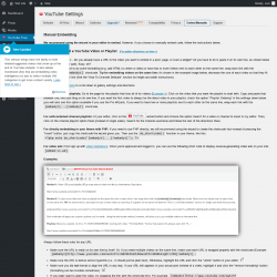 Page screenshot: YouTube Free &rarr; Embed Manually