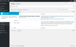 Page screenshot: Plugins &lsaquo; Test site &mdash; WordPress