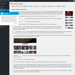 Page screenshot: YouTube Free &rarr; Galleries