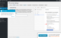Page screenshot: YouTube Free &rarr; API Key