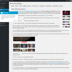 Page screenshot: YouTube Free &rarr; Galleries