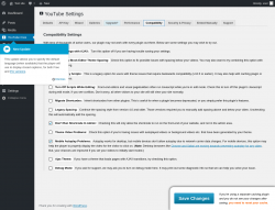 Page screenshot: YouTube Free &rarr; Compatibility