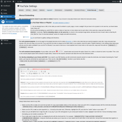 Page screenshot: YouTube Free &rarr; Embed Manually