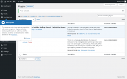Page screenshot: Plugins &lsaquo; Test site &mdash; WordPress