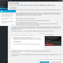 Page screenshot: YouTube Free &rarr; Security & Privacy