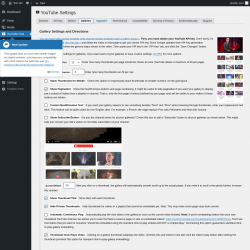 Page screenshot: YouTube Free &rarr; Galleries