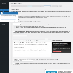 Page screenshot: YouTube Free &rarr; Security & Privacy
