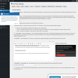 Page screenshot: YouTube Free &rarr; Security & Privacy