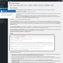 Page screenshot: YouTube Free &rarr; Embed Manually