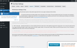 Page screenshot: YouTube Free &rarr; Performance