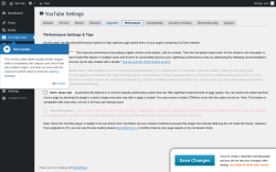 Page screenshot: YouTube Free &rarr; Performance