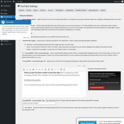 Page screenshot: YouTube Free &rarr; Security & Privacy