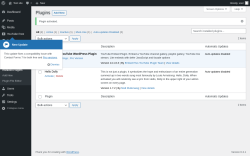 Page screenshot: Plugins &lsaquo; Test site &mdash; WordPress