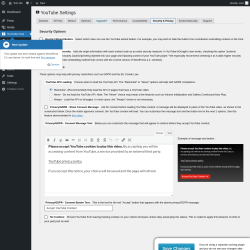 Page screenshot: YouTube Free &rarr; Security & Privacy