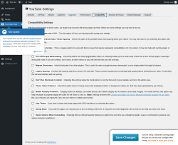 Page screenshot: YouTube Free &rarr; Compatibility