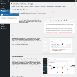 Page screenshot: EmbedPlus for YouTube &rarr; Wizard