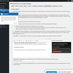 Page screenshot: EmbedPlus for YouTube &rarr; Security & Privacy