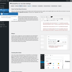 Page screenshot: EmbedPlus for YouTube &rarr; Wizard