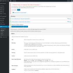 Page screenshot: Video Settings &rarr; Glossary
