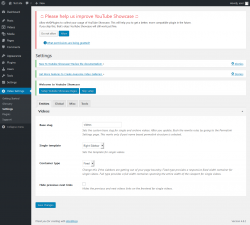 Page screenshot: Video Settings &rarr; Settings