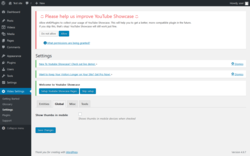 Page screenshot: Video Settings &rarr; Settings &rarr; Global